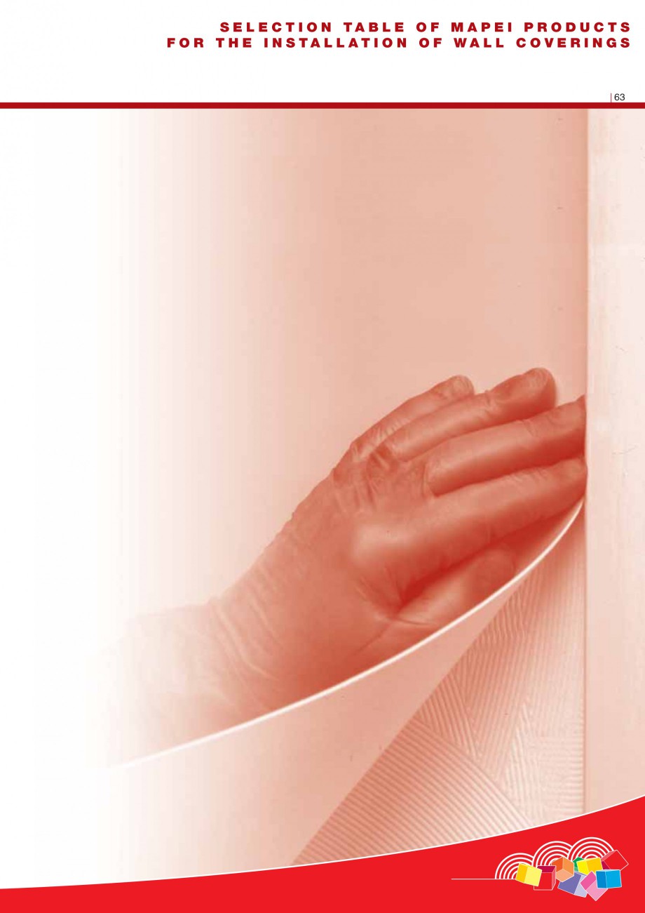 Pagina 65-Produse pentru montarea imbracamintilor vinilice, textile si cauciuc pentru pereti si pardoseli...