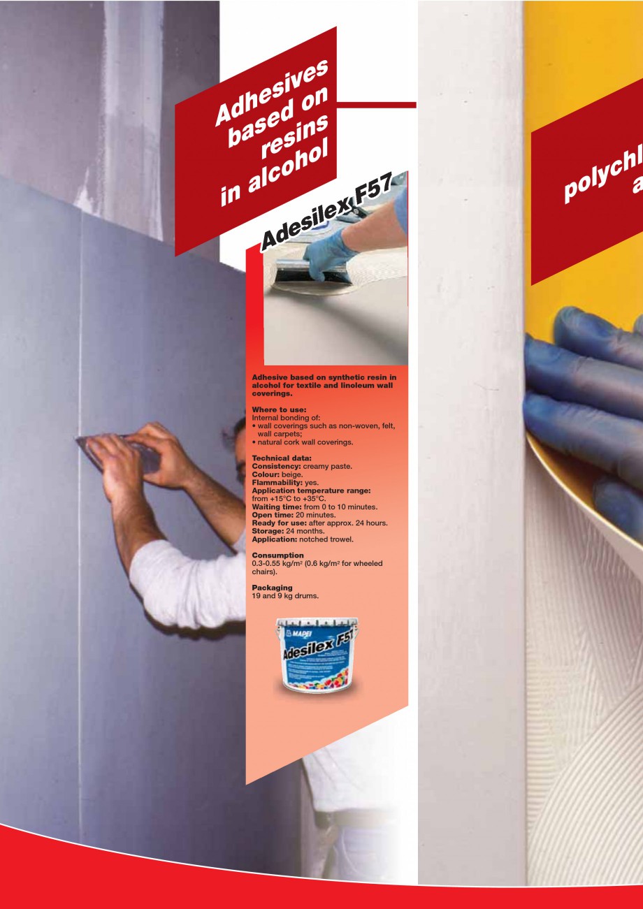 Pagina 68-Produse pentru montarea imbracamintilor vinilice, textile si cauciuc pentru pereti si pardoseli...