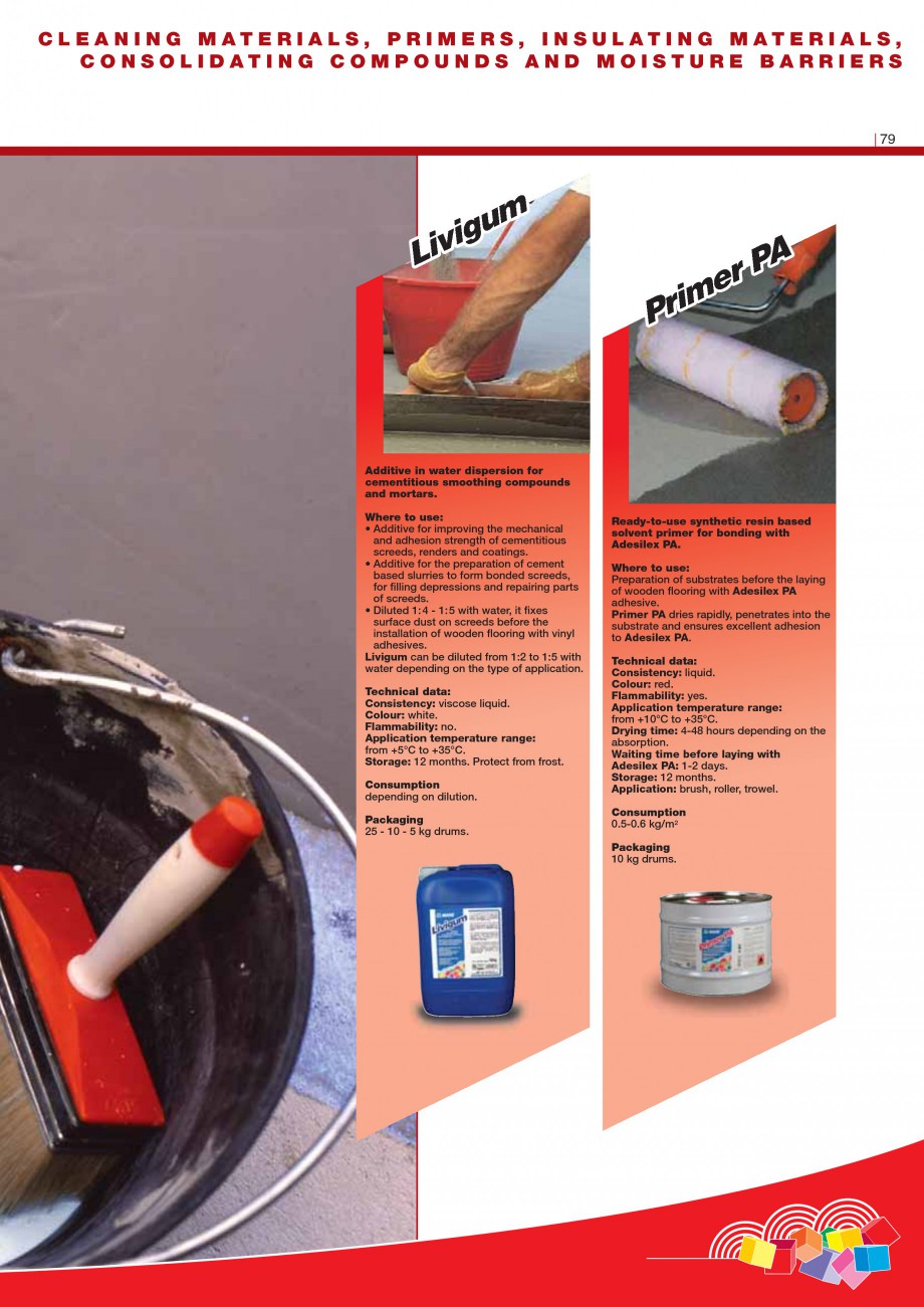 Pagina 81-Produse pentru montarea imbracamintilor vinilice, textile si cauciuc pentru pereti si pardoseli...