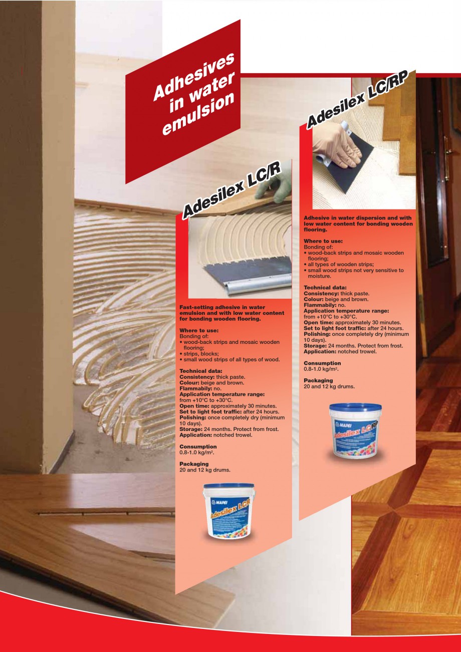 Pagina 90-Produse pentru montarea imbracamintilor vinilice, textile si cauciuc pentru pereti si pardoseli...