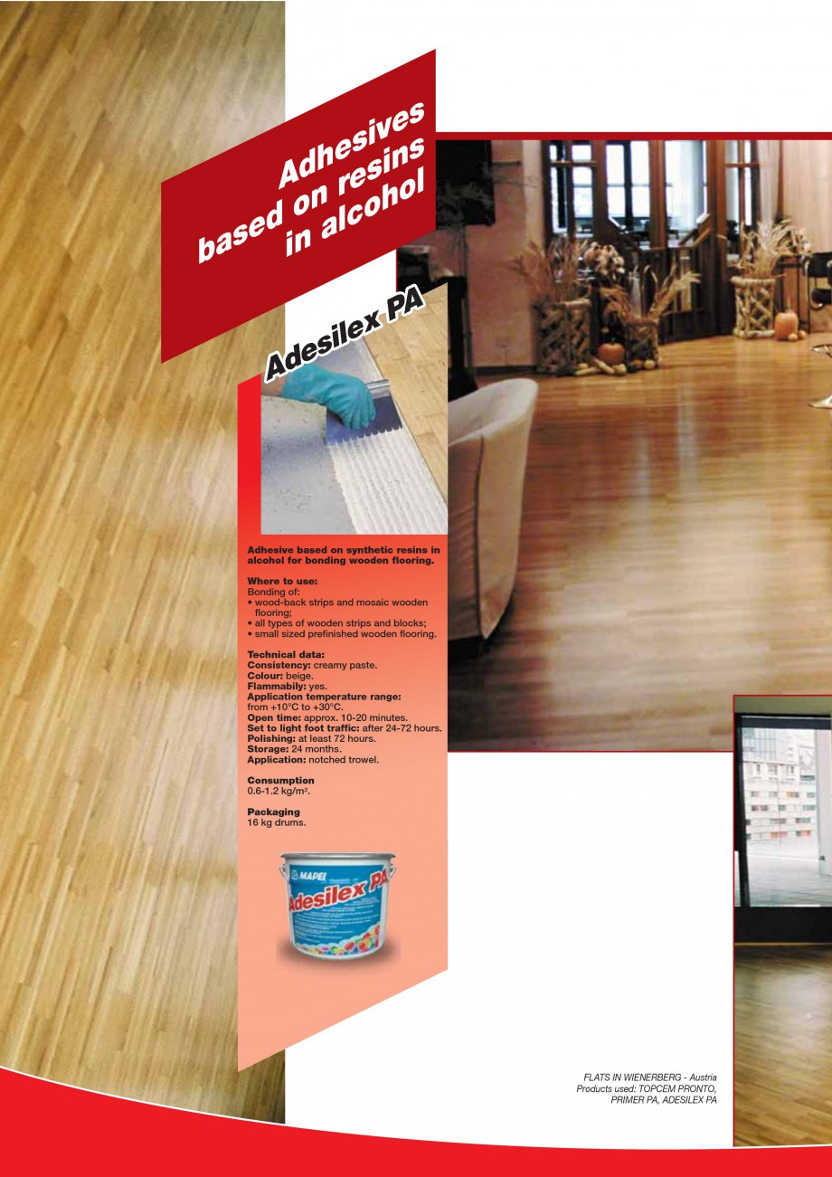 Pagina 92-Produse pentru montarea imbracamintilor vinilice, textile si cauciuc pentru pereti si pardoseli...