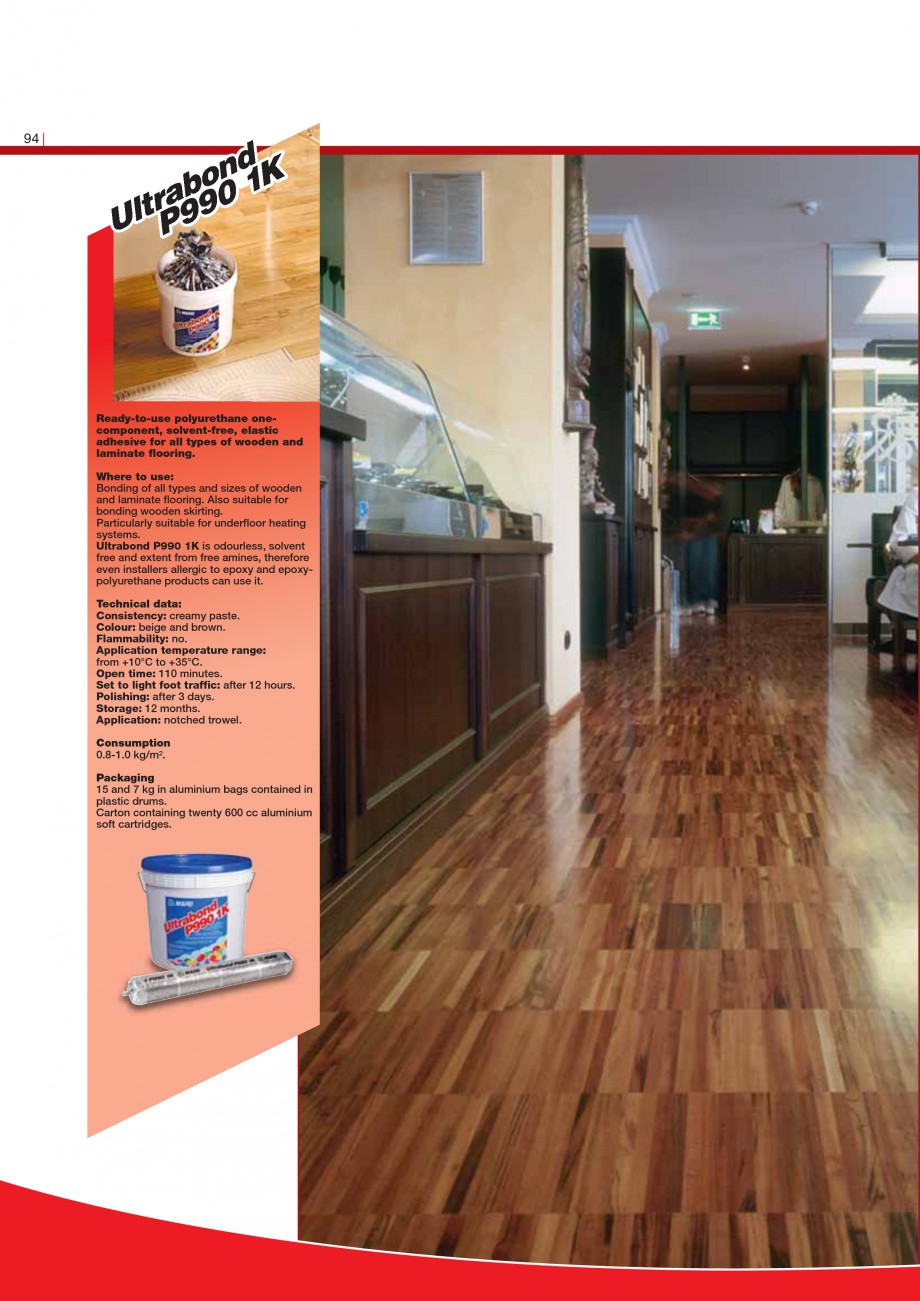 Pagina 96-Produse pentru montarea imbracamintilor vinilice, textile si cauciuc pentru pereti si pardoseli...