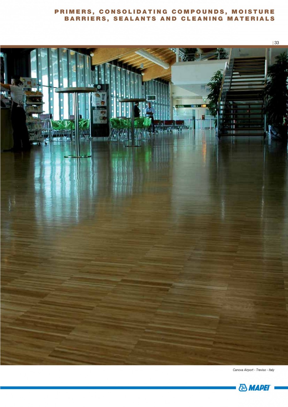 Pagina 35-Materiale montaj, finisare si intretinere parchet 2011 MAPEI Catalog, brosura Engleza e not subject ...