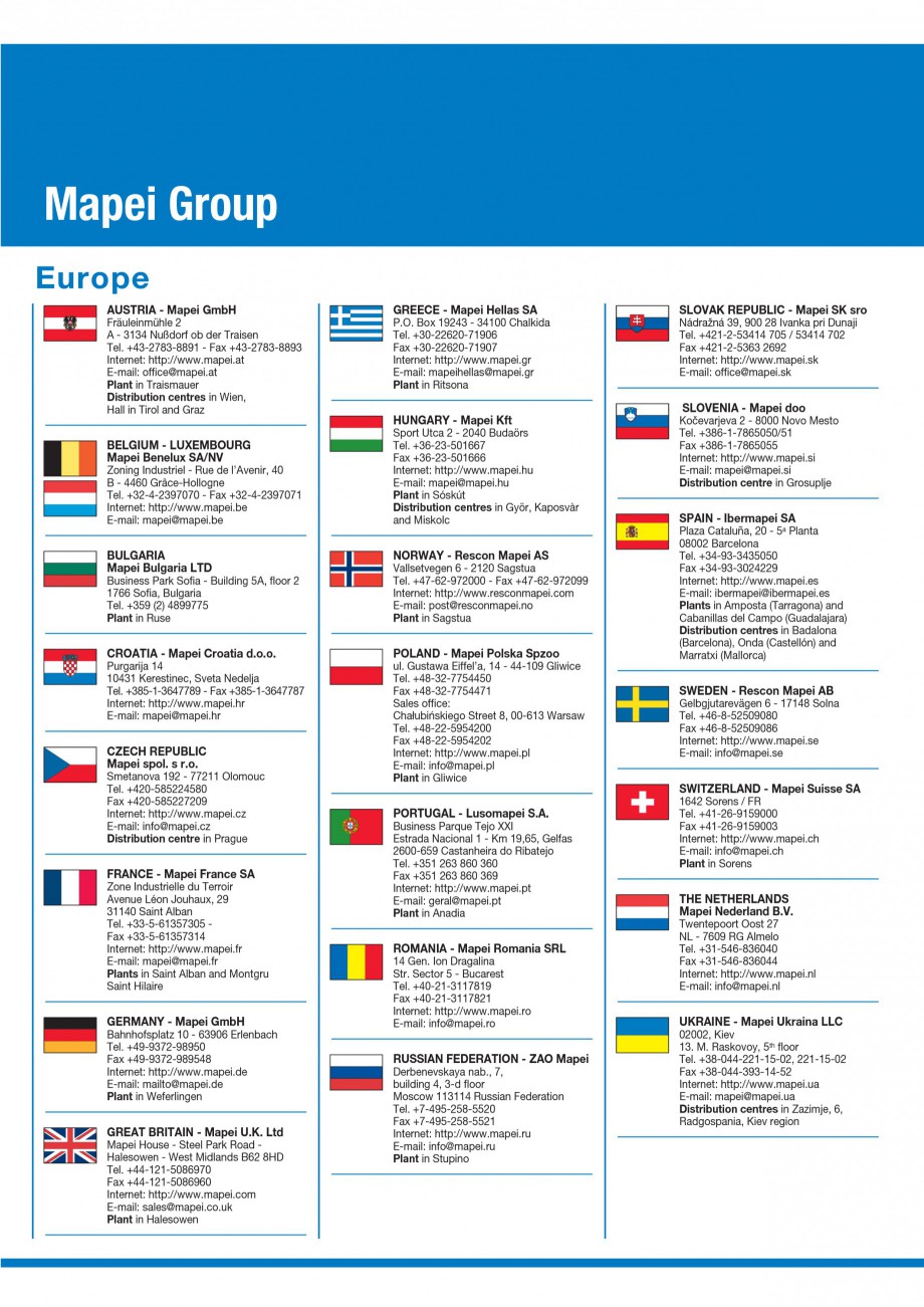 Pagina 80-Materiale montaj, finisare si intretinere parchet 2011 MAPEI Catalog, brosura Engleza external...