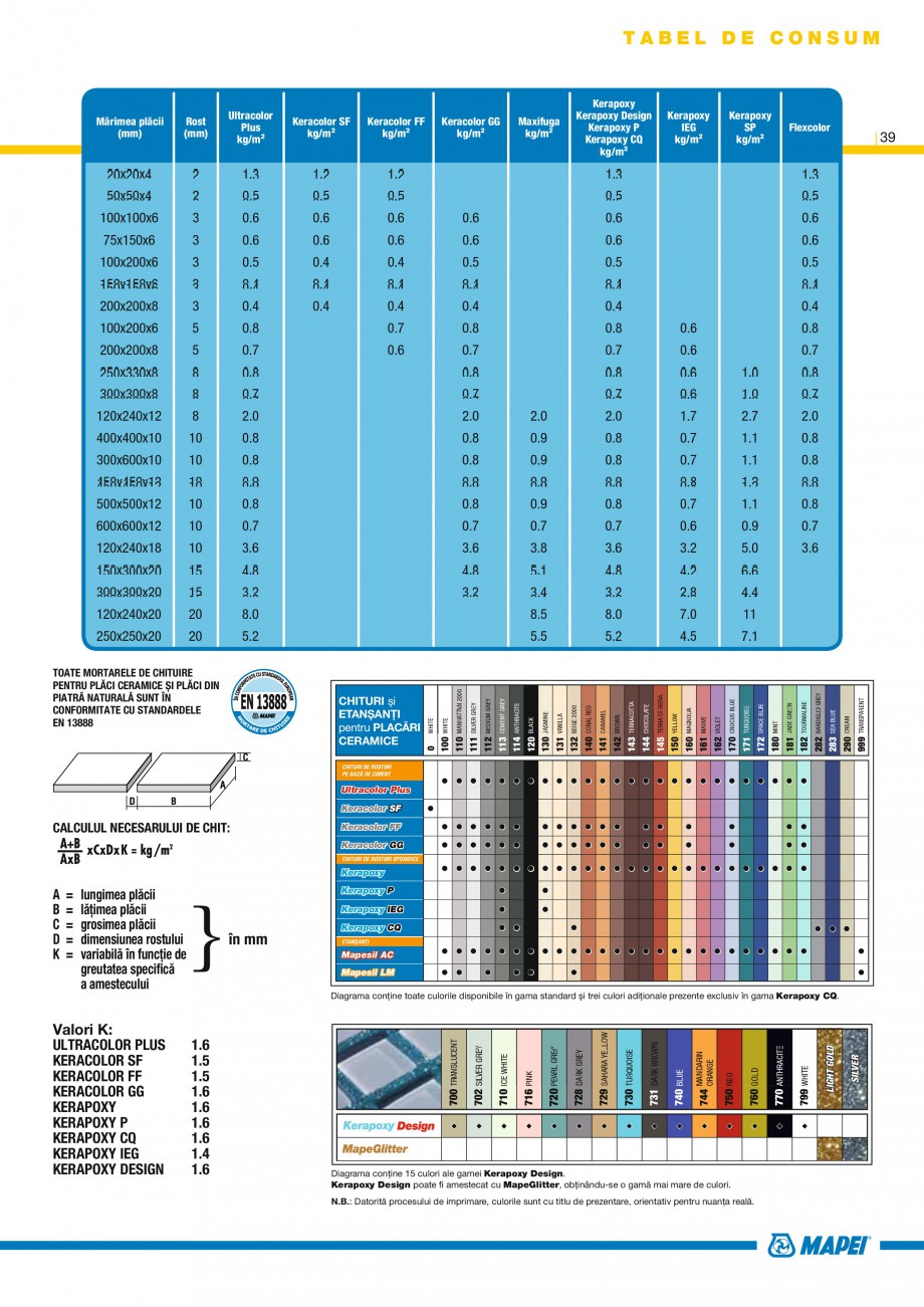Pagina 41-Produse pentru montarea placilor ceramice si a placilor din piatra naturala MAPEI Catalog, brosura...