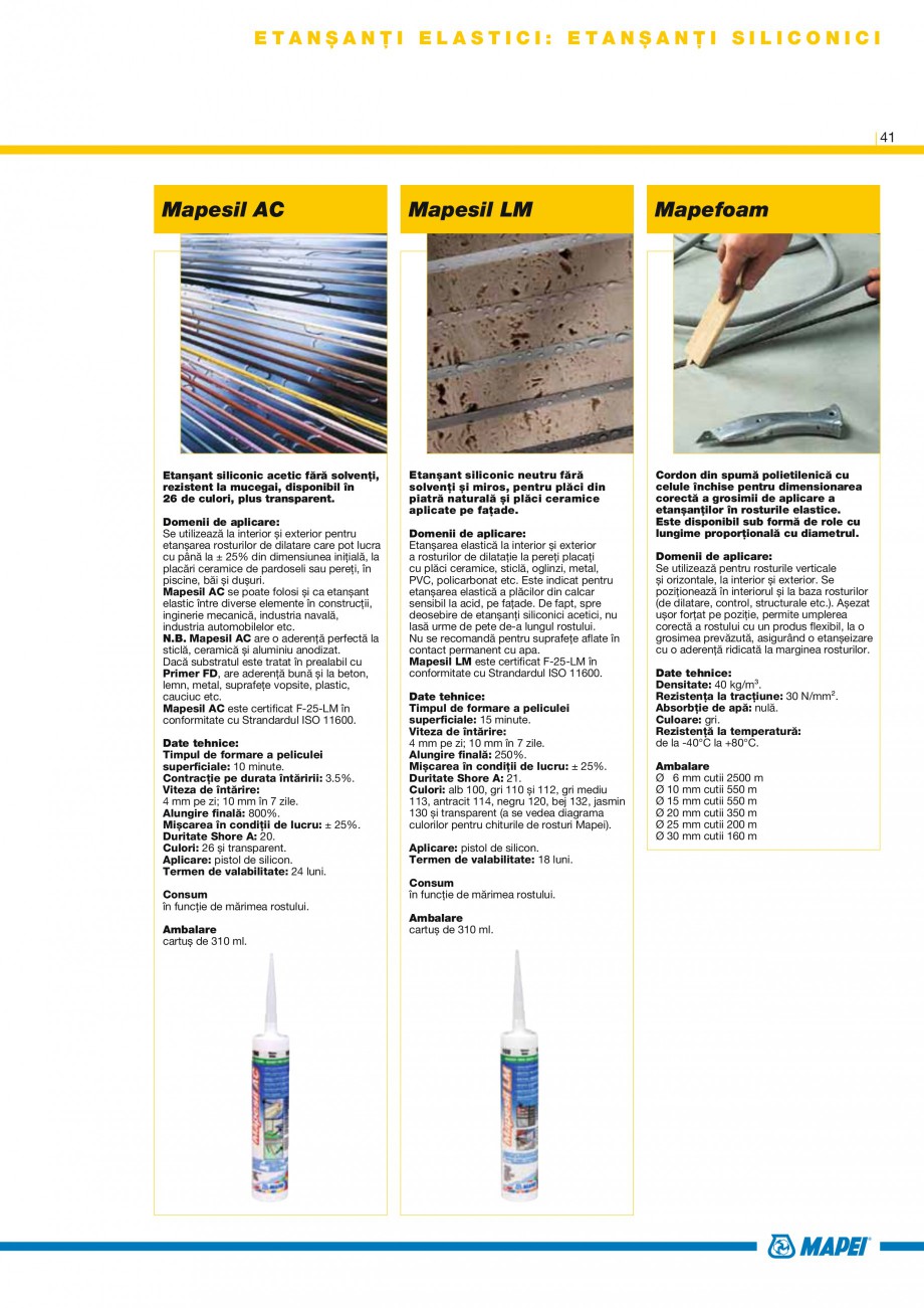 Pagina 43-Produse pentru montarea placilor ceramice si a placilor din piatra naturala MAPEI ADESILEX P9,...