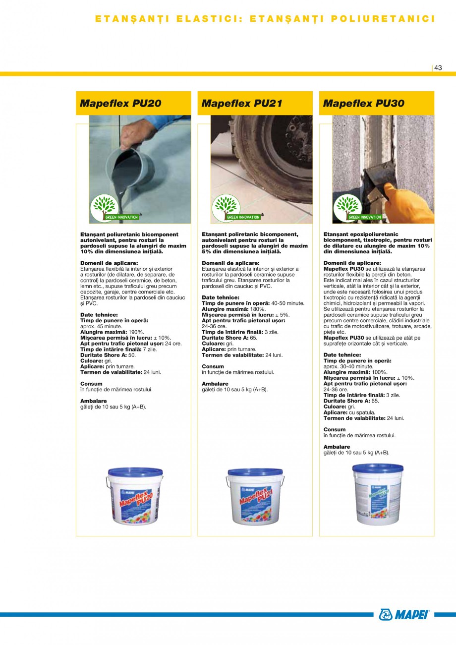 Pagina 45-Produse pentru montarea placilor ceramice si a placilor din piatra naturala MAPEI ADESILEX P9,...