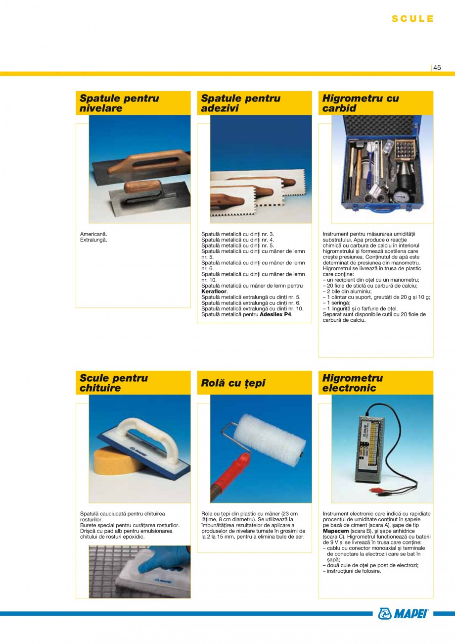 Pagina 47-Produse pentru montarea placilor ceramice si a placilor din piatra naturala MAPEI ADESILEX P9,...