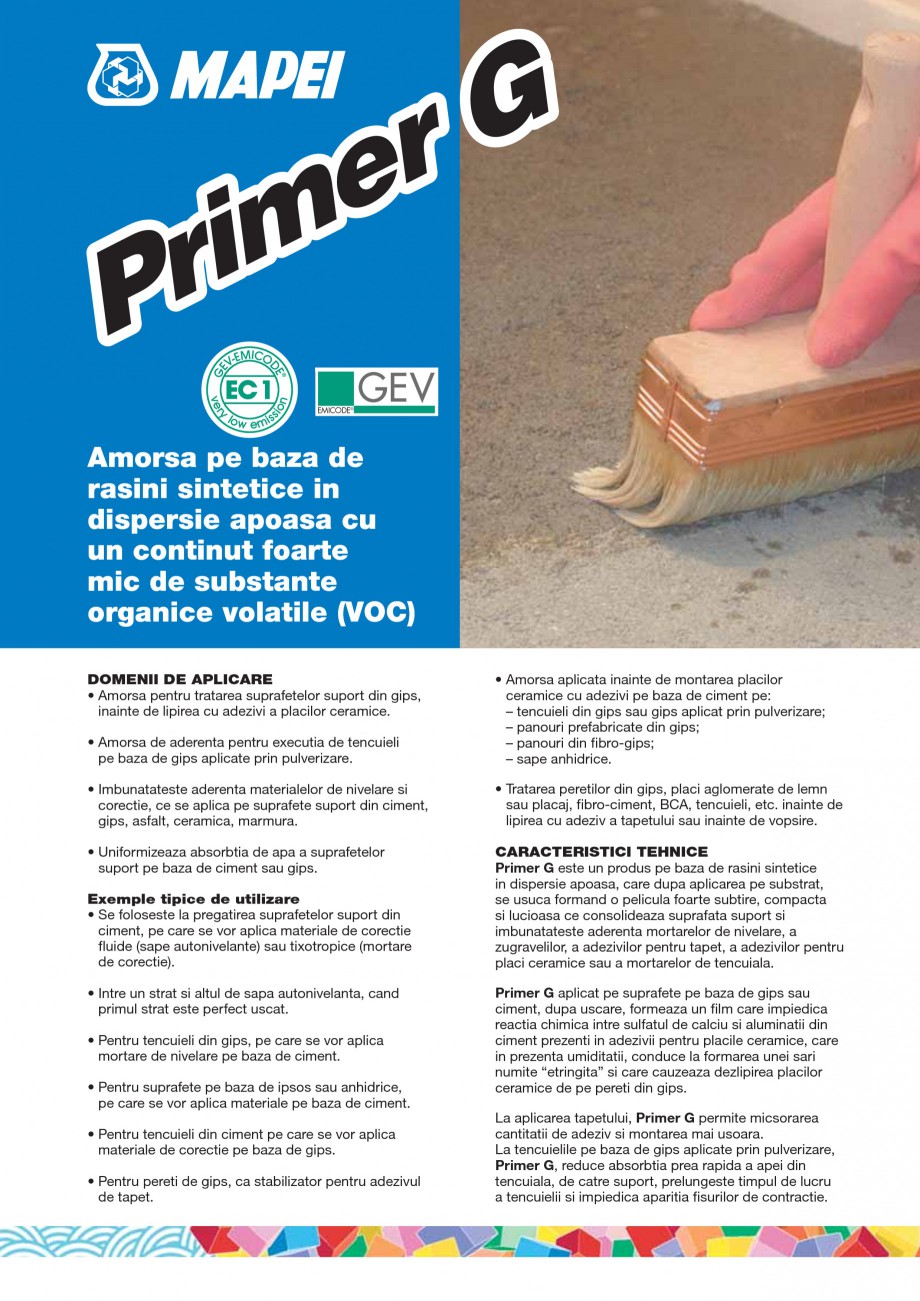 Pagina 1-Amorsa pe baza de rasini sintetice in dispersie apoasa cu un continut foarte mic de substante...