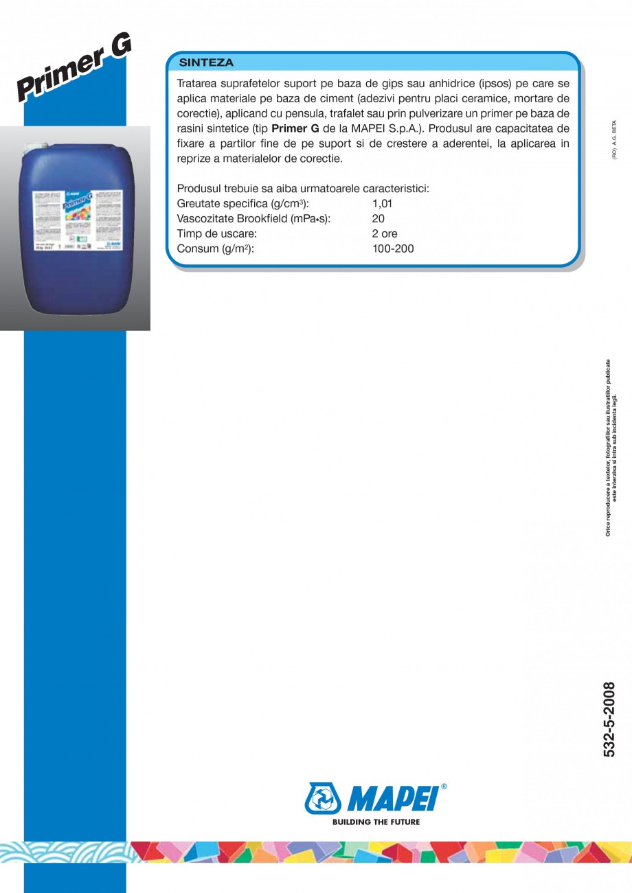 Pagina 4-Amorsa pe baza de rasini sintetice in dispersie apoasa cu un continut foarte mic de substante...