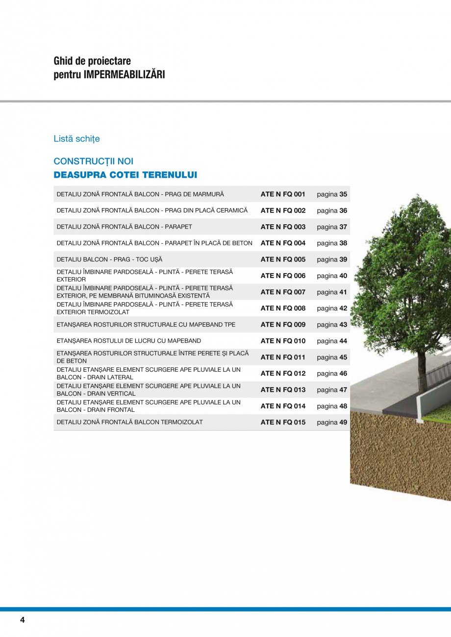 Pagina 6-Ghid proiectare impermeabilizari solutii  MAPEI Catalog, brosura Romana lucru cu MAPEBAND

ATE N FQ ...