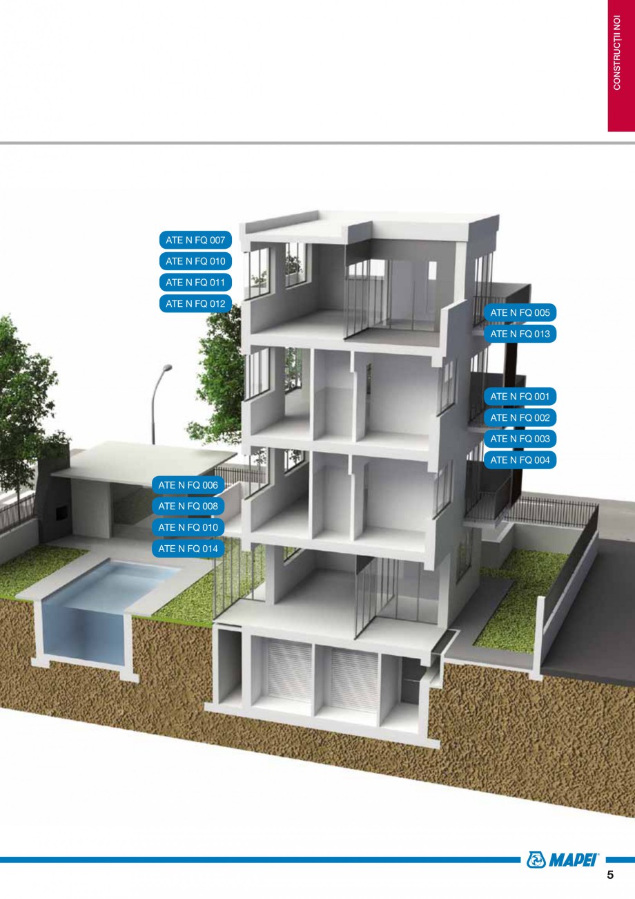 Pagina 7-Ghid proiectare impermeabilizari solutii  MAPEI Catalog, brosura Romana MPERMEABILIZĂRI

Listă...