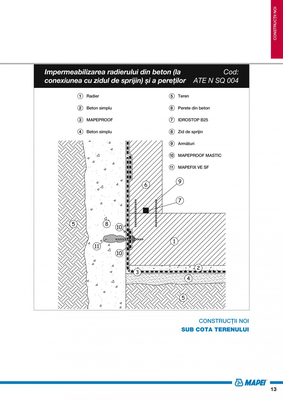 Pagina 15-Ghid proiectare impermeabilizari solutii  MAPEI Catalog, brosura Romana 	 Beton simplu

6 	...