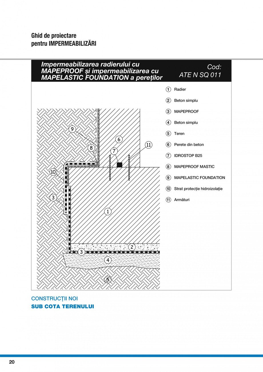 Pagina 22-Ghid proiectare impermeabilizari solutii  MAPEI Catalog, brosura Romana RACOLOR PLUS
(chit de...