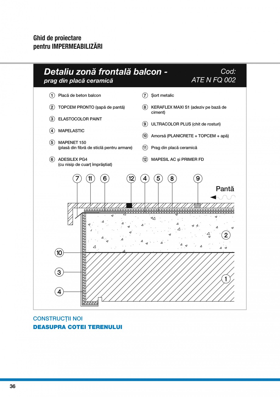 Pagina 38-Ghid proiectare impermeabilizari solutii  MAPEI Catalog, brosura Romana 