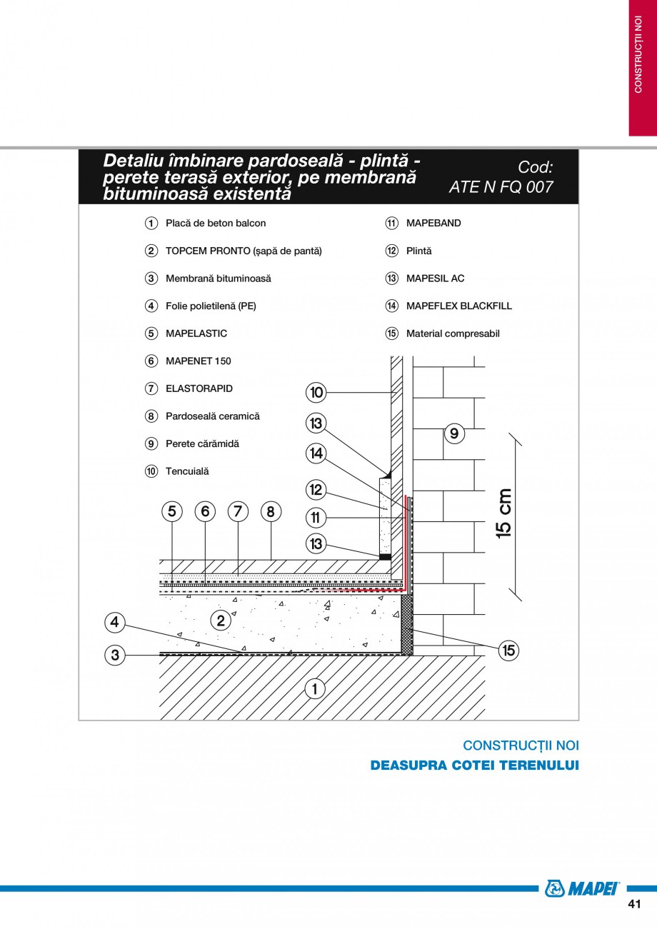 Pagina 43-Ghid proiectare impermeabilizari solutii  MAPEI Catalog, brosura Romana 