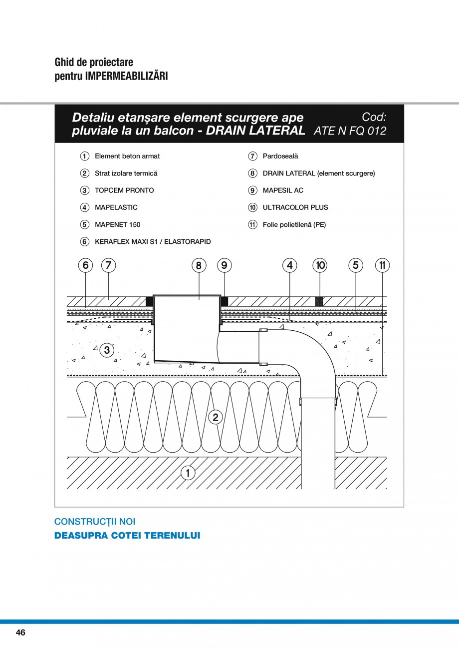 Pagina 48-Ghid proiectare impermeabilizari solutii  MAPEI Catalog, brosura Romana 