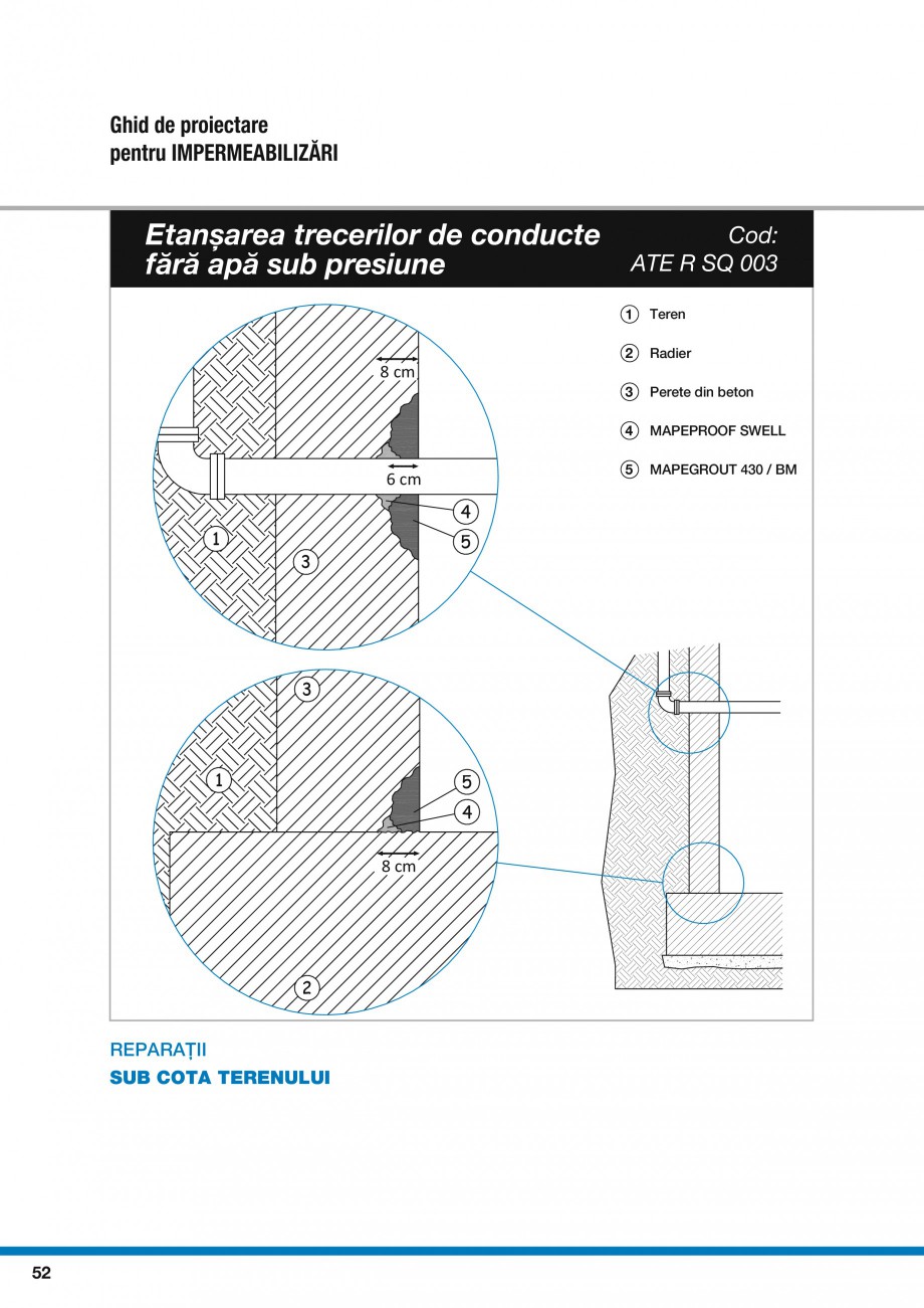 Pagina 54-Ghid proiectare impermeabilizari solutii  MAPEI Catalog, brosura Romana 