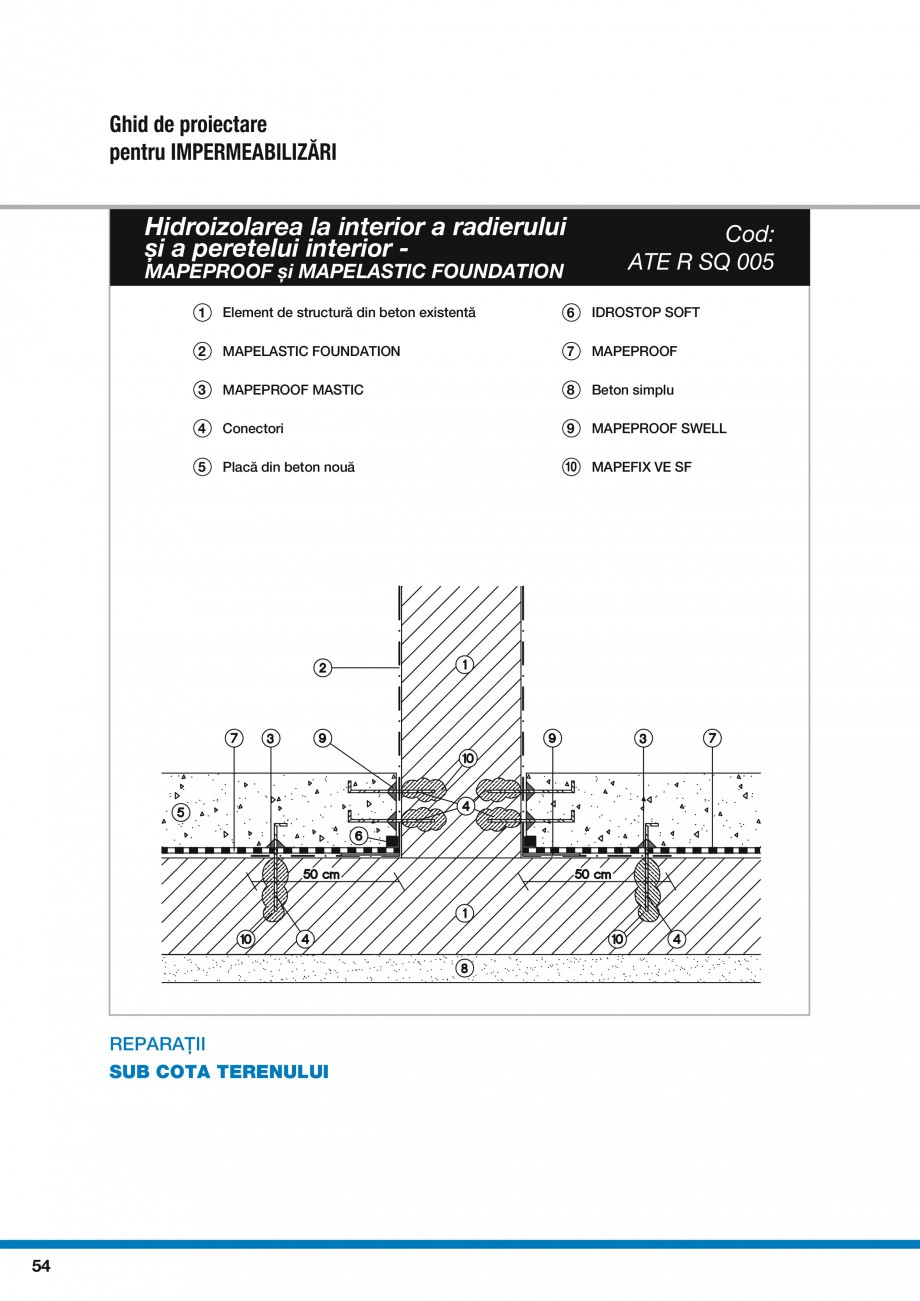 Pagina 56-Ghid proiectare impermeabilizari solutii  MAPEI Catalog, brosura Romana 