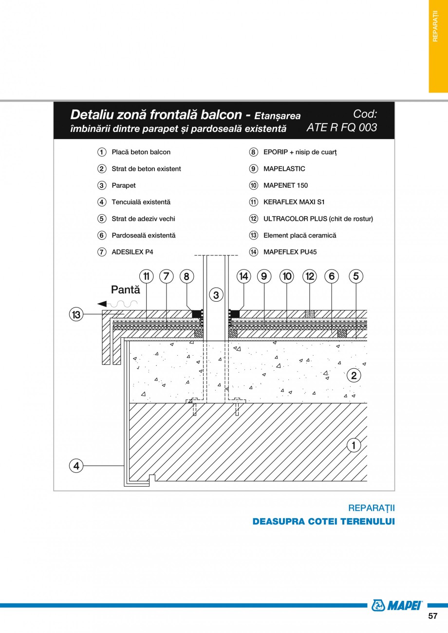 Pagina 59-Ghid proiectare impermeabilizari solutii  MAPEI Catalog, brosura Romana 
