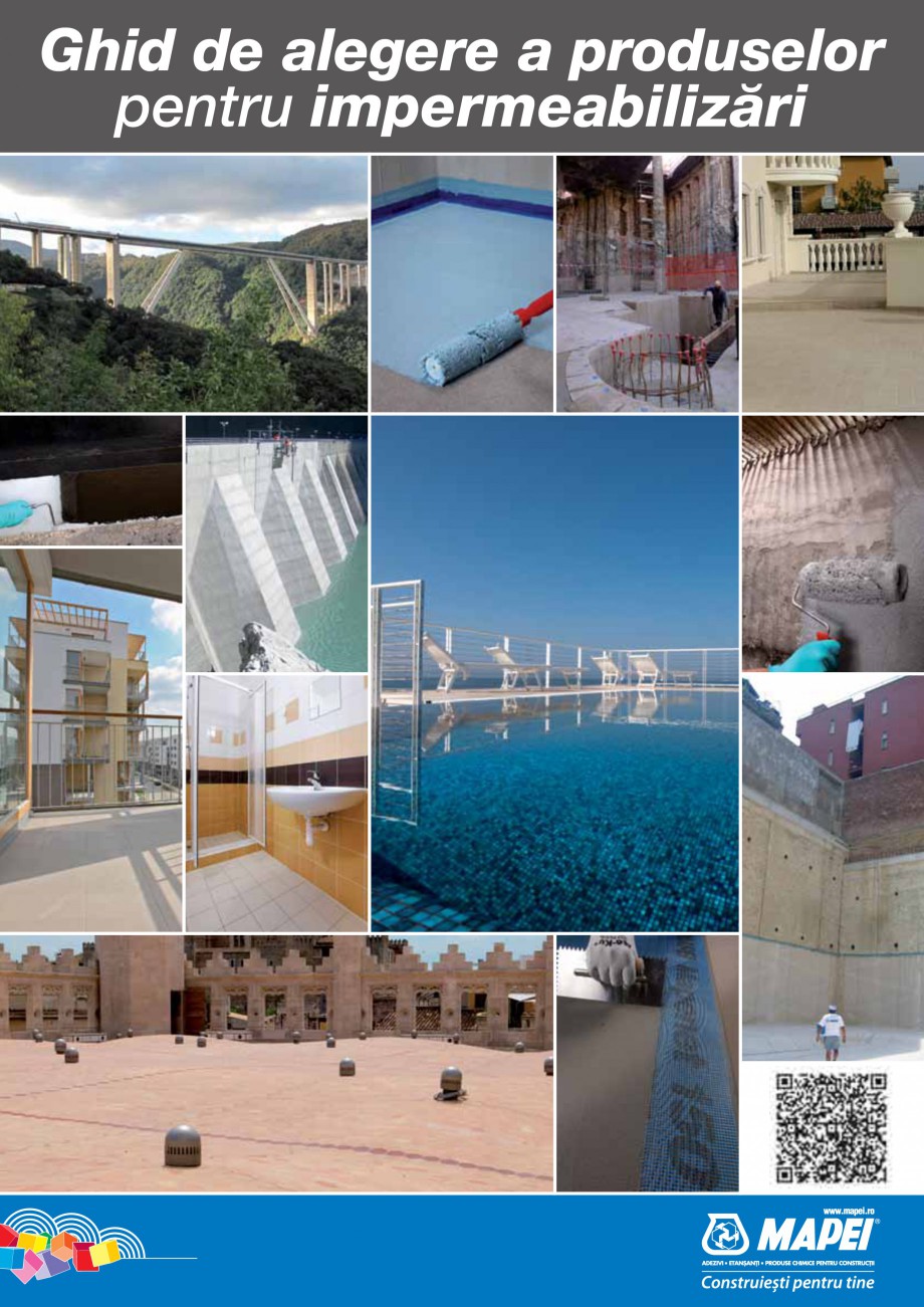 Pagina 1-Ghid selectie produse pentru impermeabilizari  MAPEI Catalog, brosura Romana Ghid de alegere a...