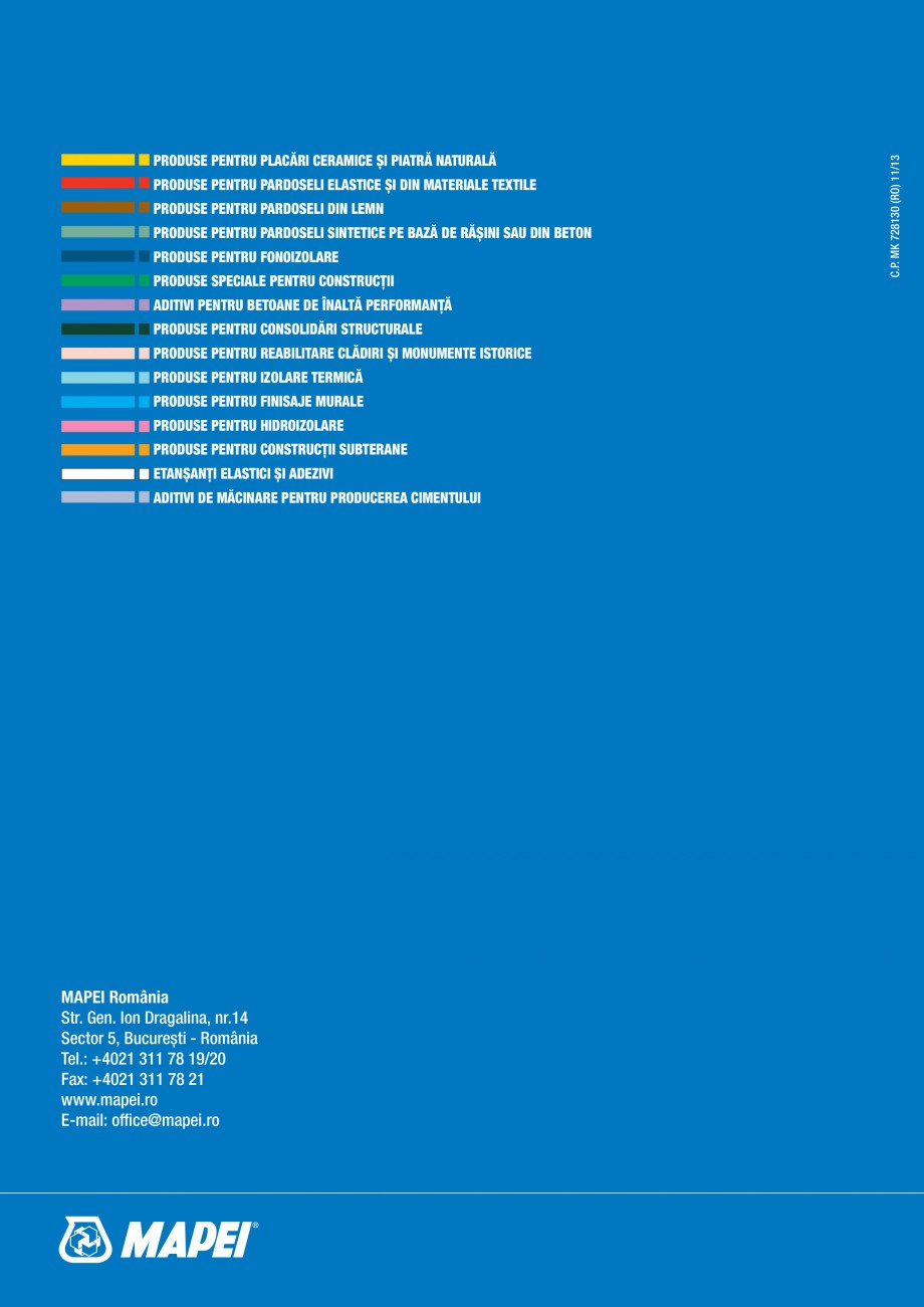 Pagina 16-Ghid selectie produse pentru impermeabilizari  MAPEI Catalog, brosura Romana turală
de sodiu și...