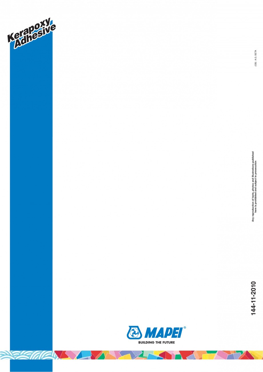 Pagina 4-Mortar epoxidic bicomponent, pe baza de rasini reactive MAPEI KERAPOXY ADHESIVE Fisa tehnica Engleza...
