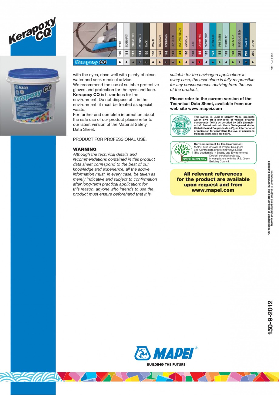 Pagina 6-Chit de rosturi epoxidic bicomponent MAPEI KERAPOXY CQ Fisa tehnica Engleza lose sponge (MAPEI...