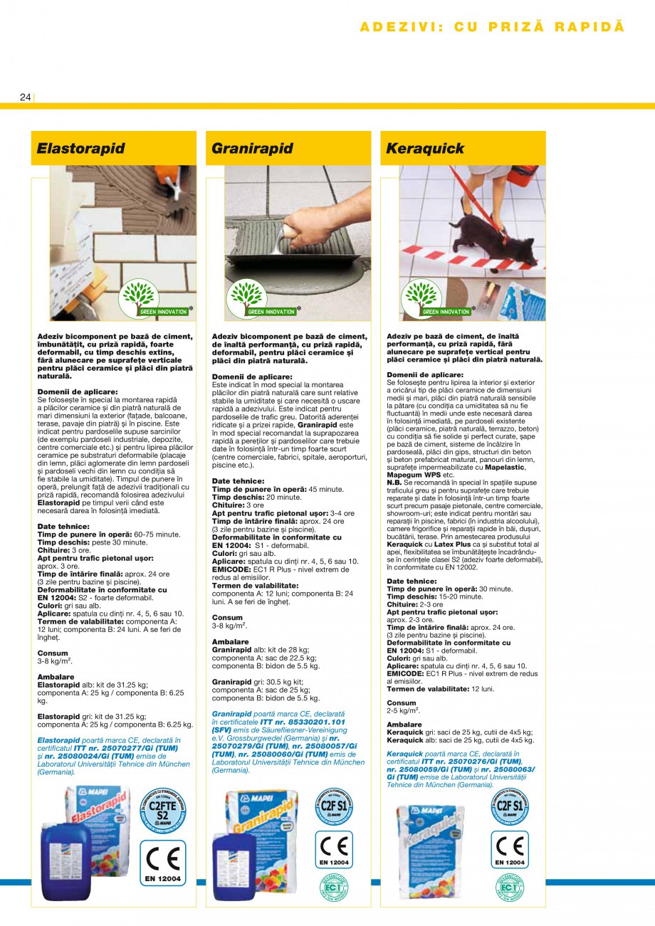 Pagina 26-Produse pentru montarea placilor ceramice si a placilor din piatra naturala MAPEI KERAPOXY Catalog, ...