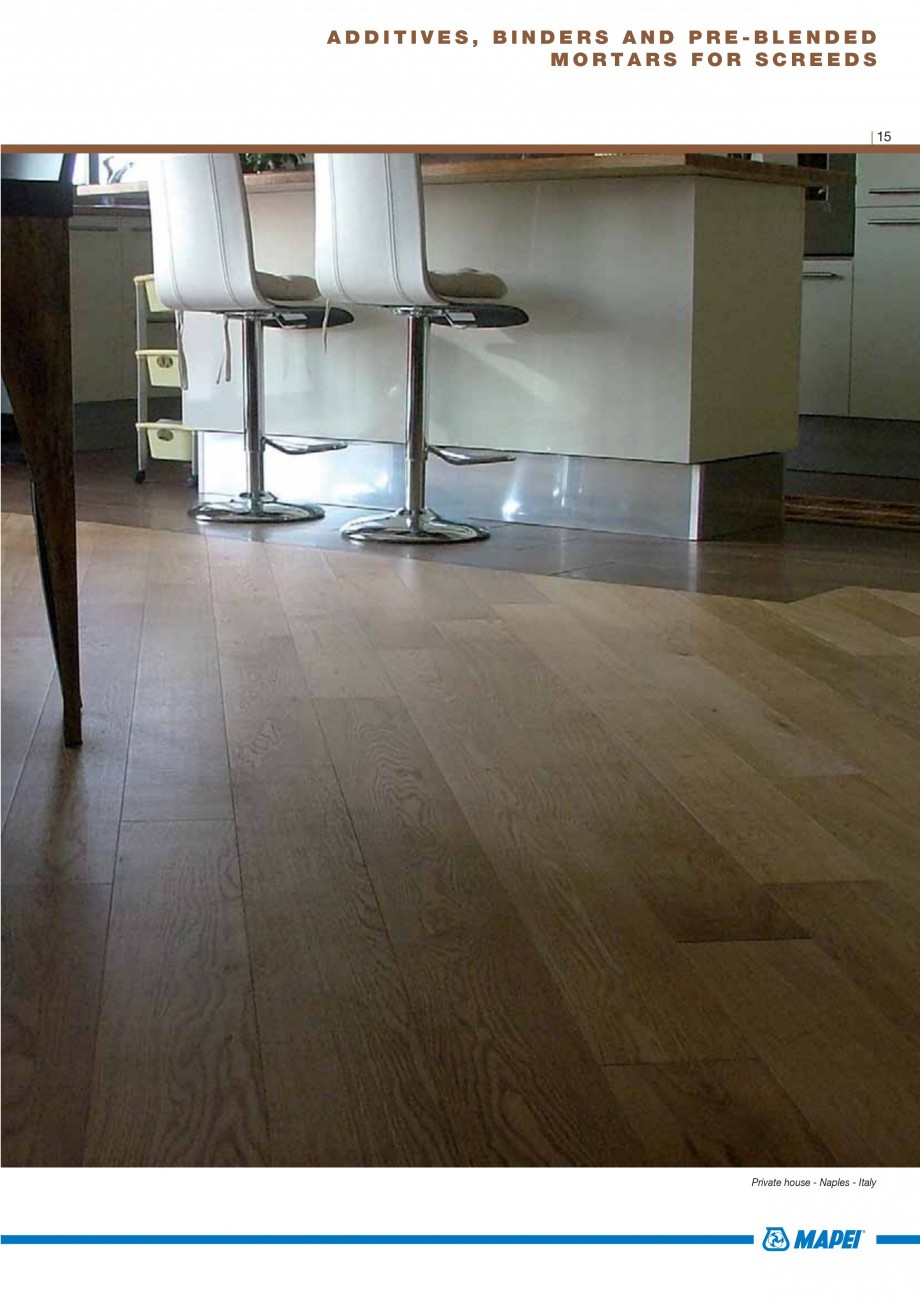 Pagina 17-Materiale montaj, finisare si intretinere parchet 2011 MAPEI ULTRABOND ECO S955 1K, ULTRABOND P902...