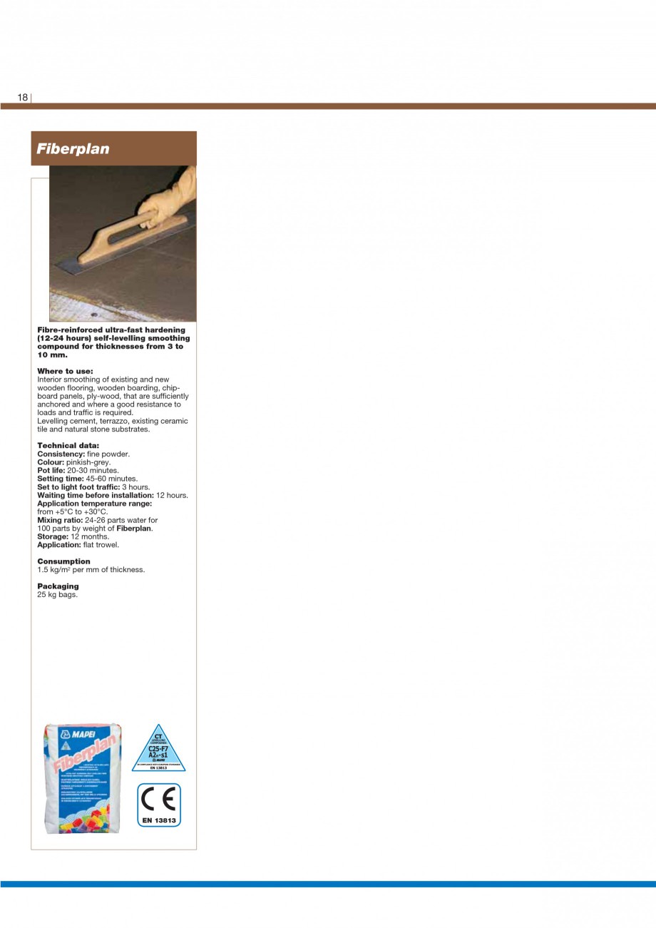 Pagina 20-Materiale montaj, finisare si intretinere parchet 2011 MAPEI ULTRABOND ECO S955 1K, ULTRABOND P902...
