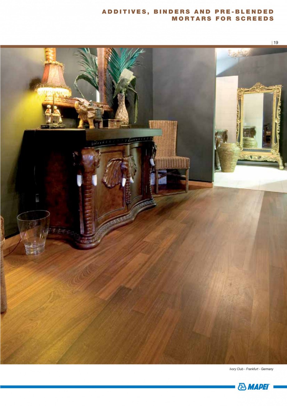 Pagina 21-Materiale montaj, finisare si intretinere parchet 2011 MAPEI ULTRABOND ECO S955 1K, ULTRABOND P902...