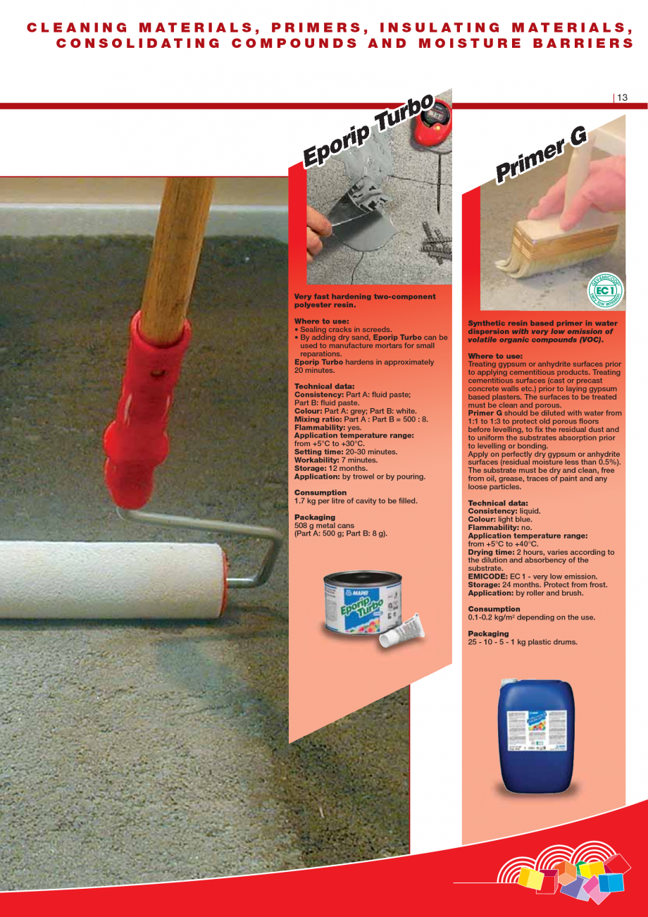 Pagina 15-Produse pentru montarea imbracamintilor vinilice, textile si cauciuc pentru pereti si pardoseli...