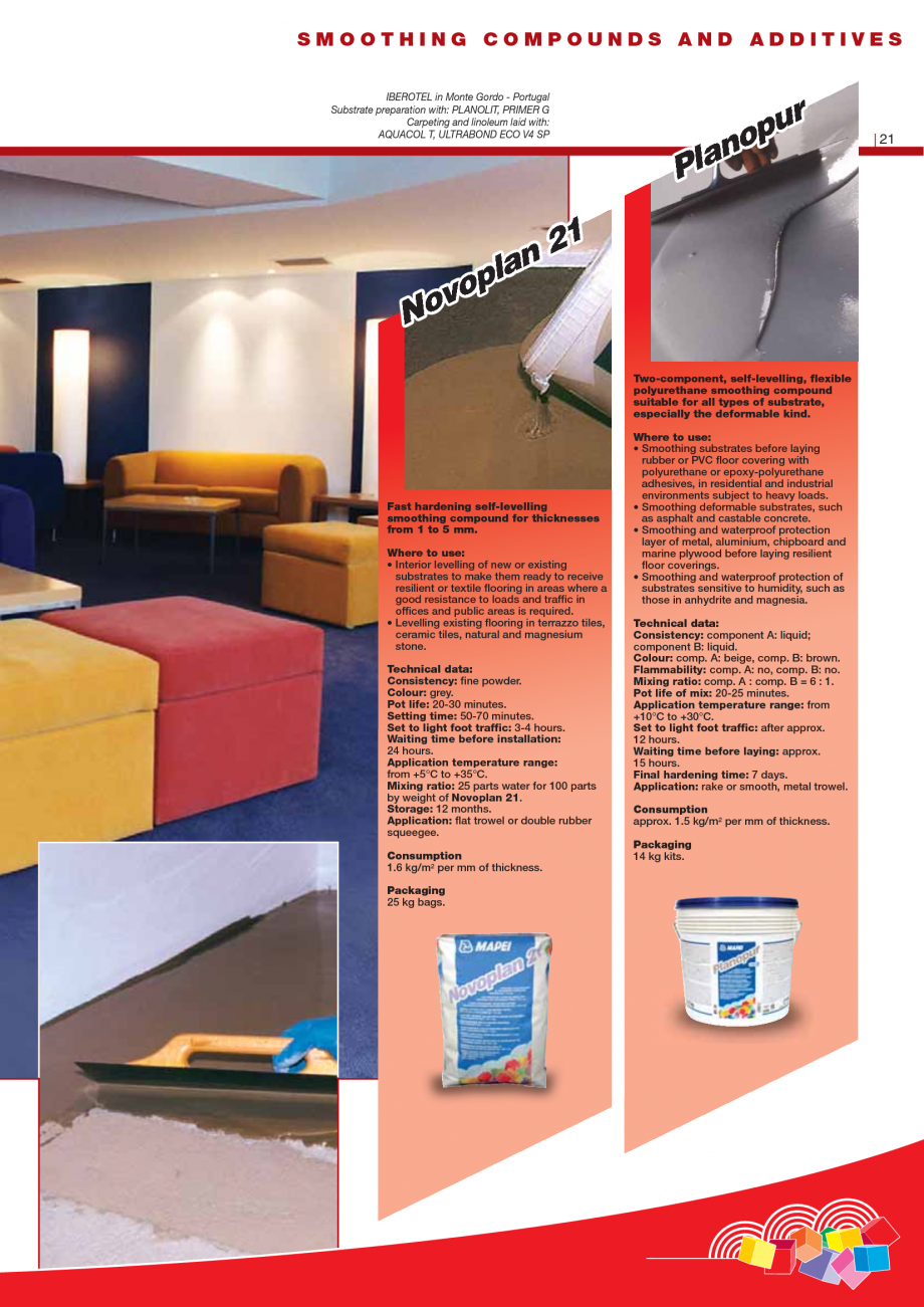 Pagina 23-Produse pentru montarea imbracamintilor vinilice, textile si cauciuc pentru pereti si pardoseli...