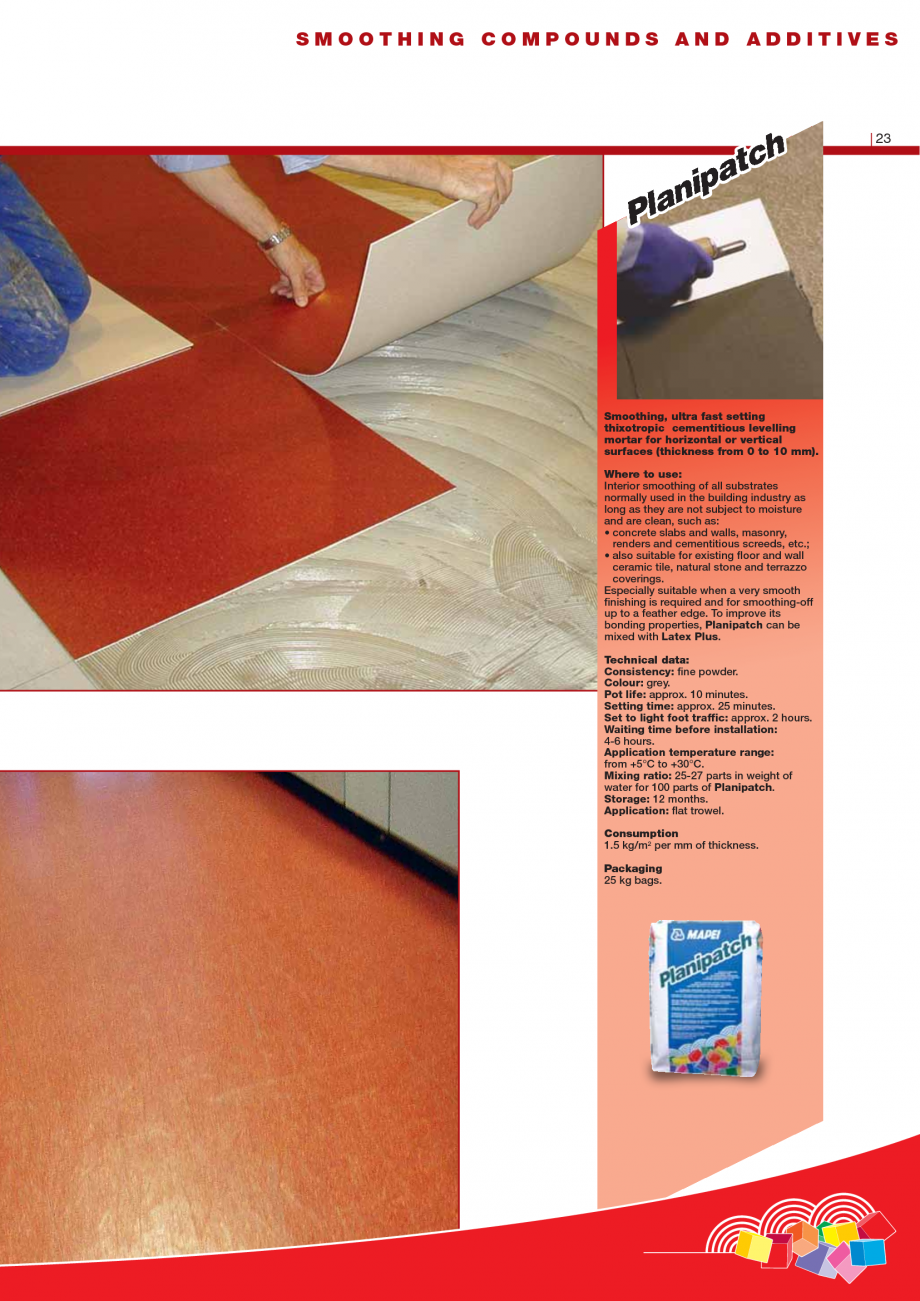 Pagina 25-Produse pentru montarea imbracamintilor vinilice, textile si cauciuc pentru pereti si pardoseli...