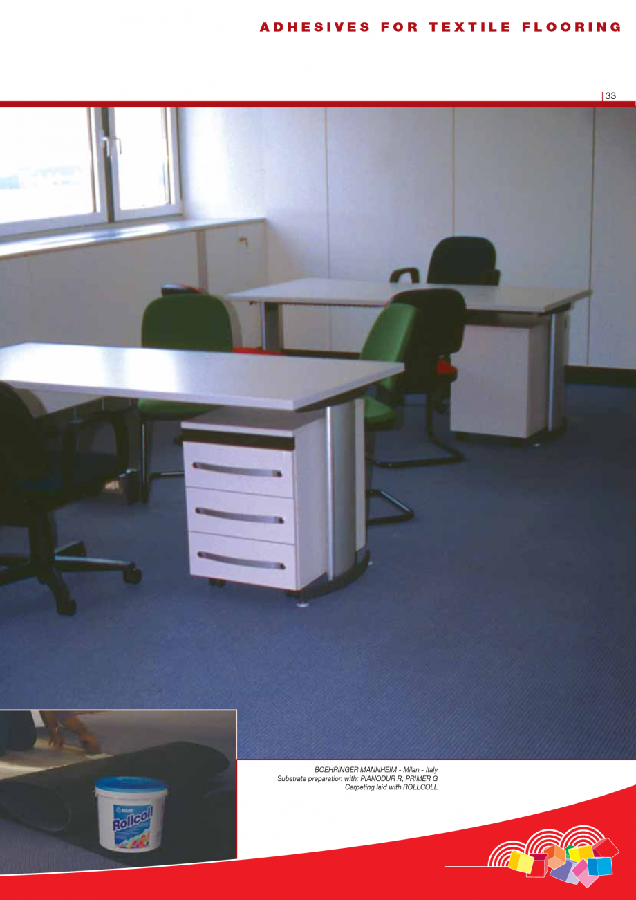 Pagina 35-Produse pentru montarea imbracamintilor vinilice, textile si cauciuc pentru pereti si pardoseli...