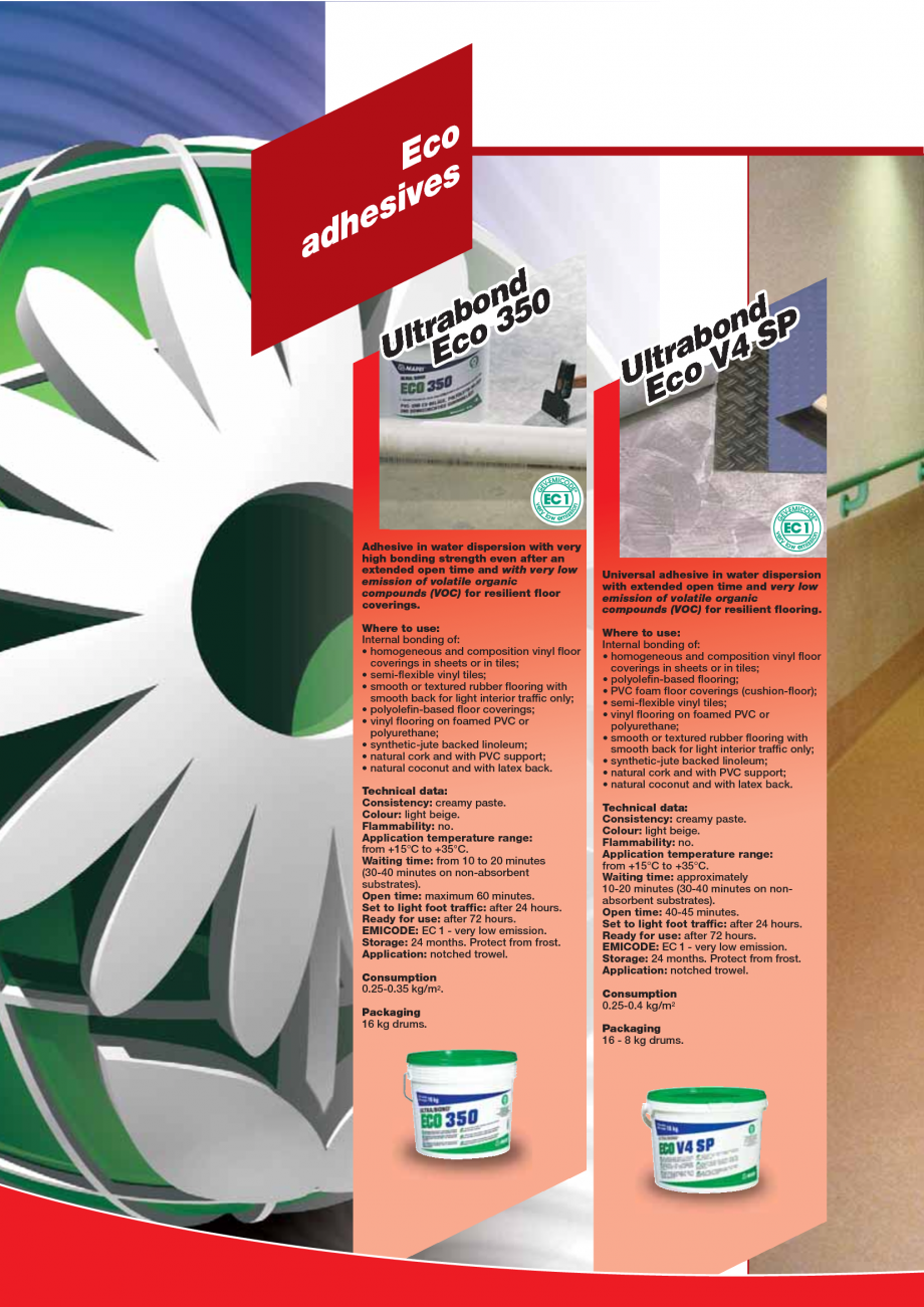 Pagina 40-Produse pentru montarea imbracamintilor vinilice, textile si cauciuc pentru pereti si pardoseli...