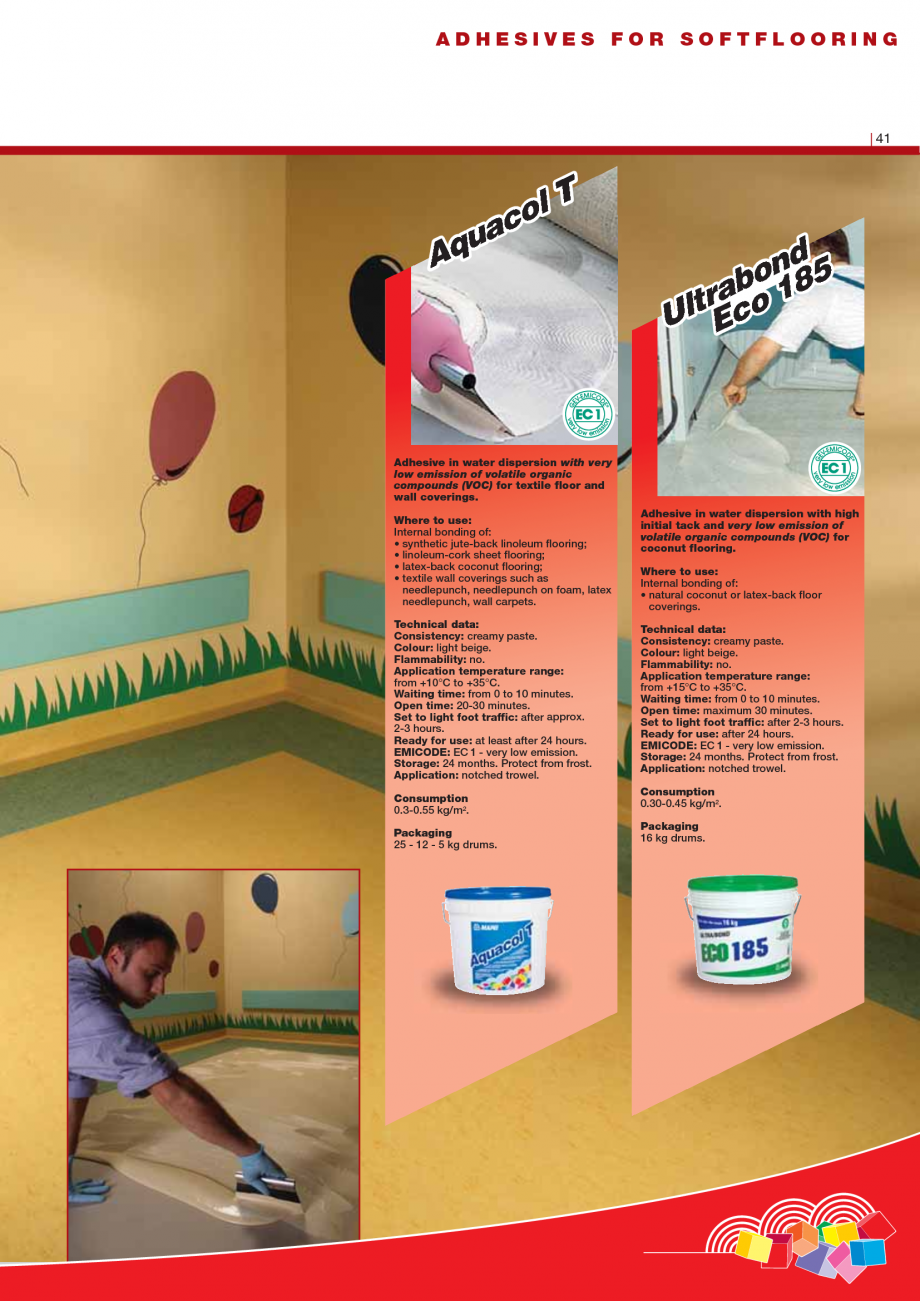 Pagina 43-Produse pentru montarea imbracamintilor vinilice, textile si cauciuc pentru pereti si pardoseli...