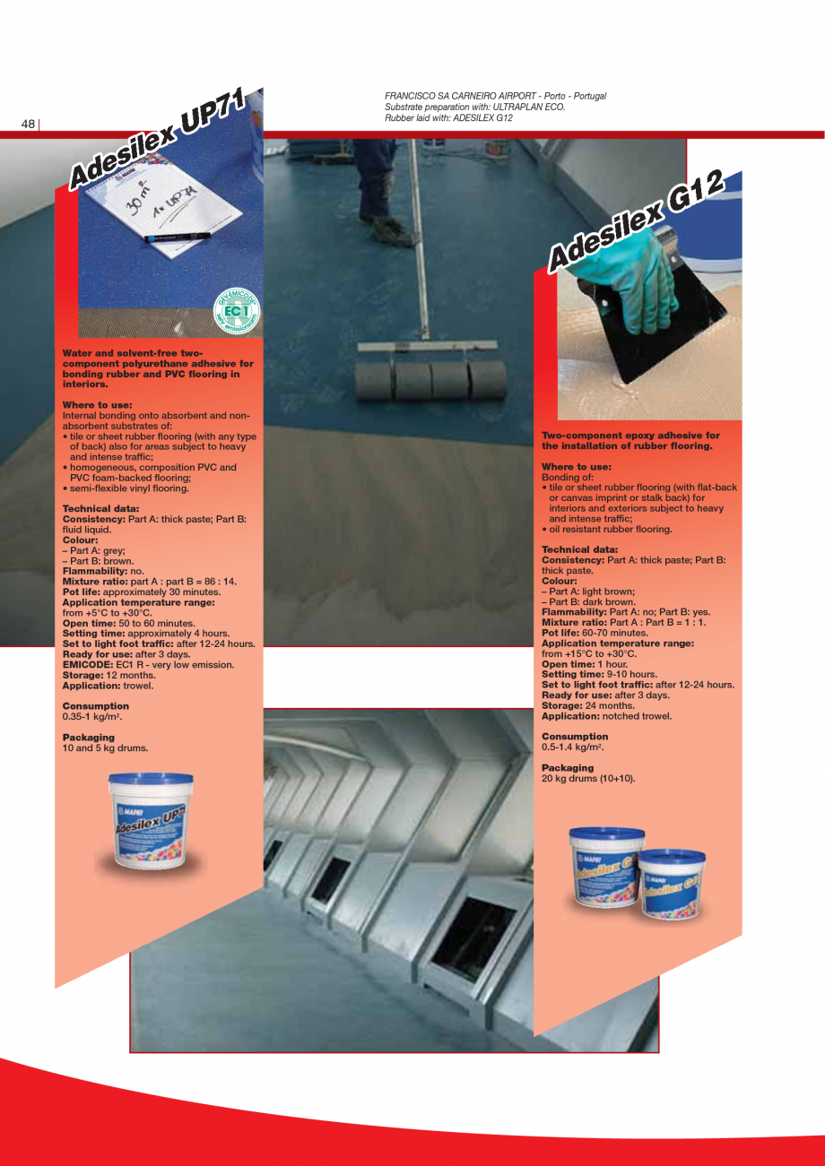 Pagina 50-Produse pentru montarea imbracamintilor vinilice, textile si cauciuc pentru pereti si pardoseli...