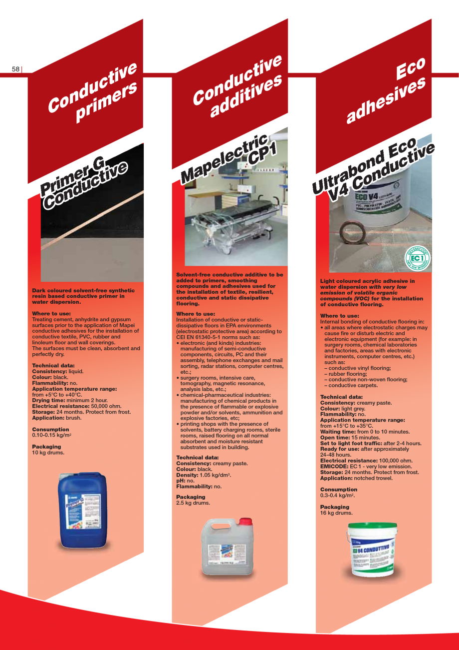 Pagina 60-Produse pentru montarea imbracamintilor vinilice, textile si cauciuc pentru pereti si pardoseli...