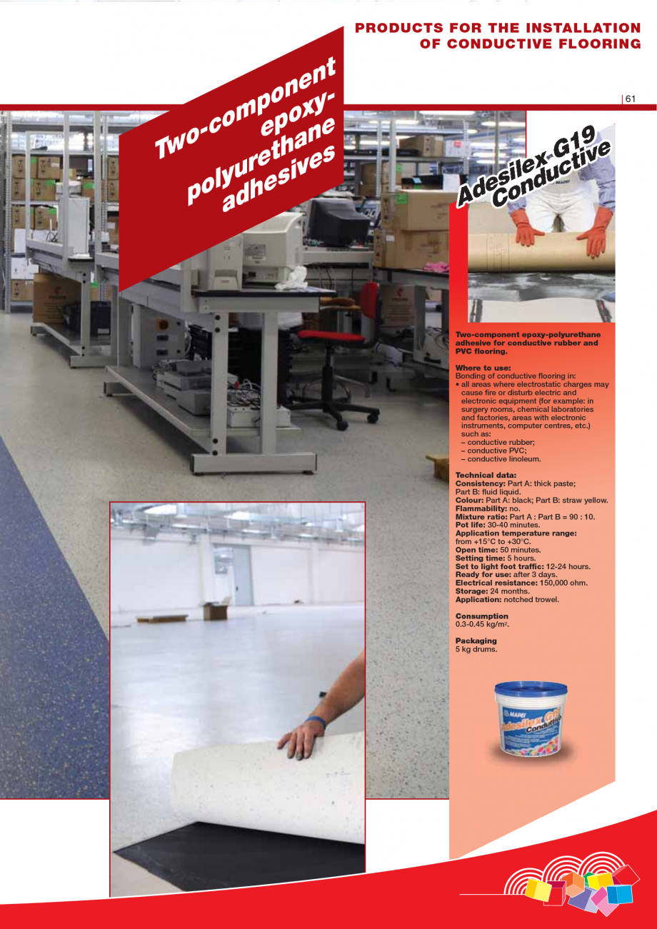 Pagina 63-Produse pentru montarea imbracamintilor vinilice, textile si cauciuc pentru pereti si pardoseli...