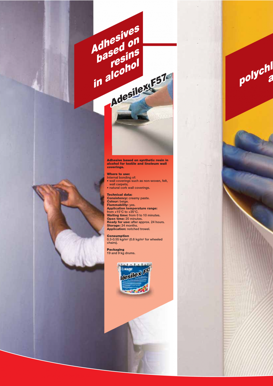 Pagina 68-Produse pentru montarea imbracamintilor vinilice, textile si cauciuc pentru pereti si pardoseli...