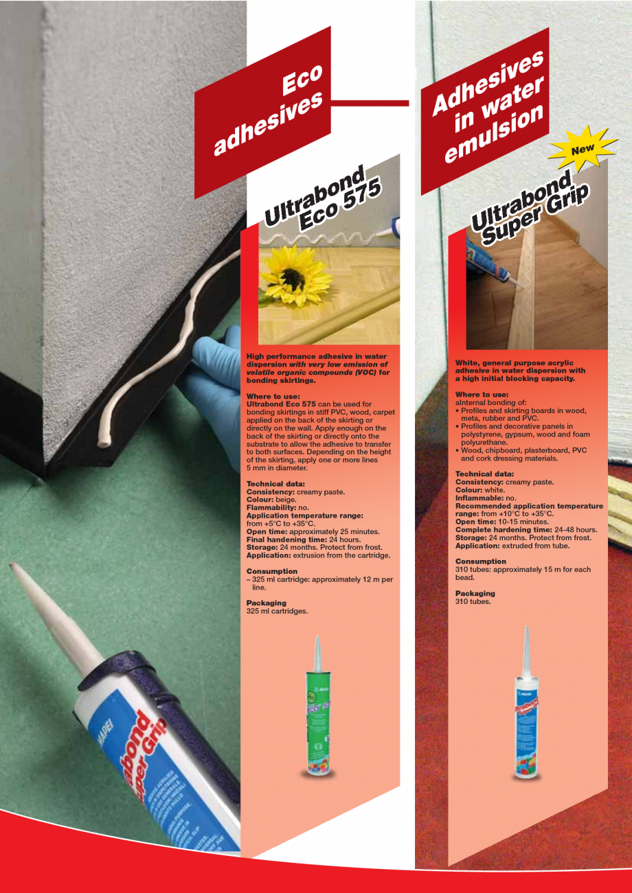 Pagina 72-Produse pentru montarea imbracamintilor vinilice, textile si cauciuc pentru pereti si pardoseli...