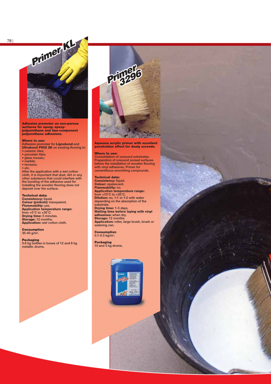 Pagina 80-Produse pentru montarea imbracamintilor vinilice, textile si cauciuc pentru pereti si pardoseli...