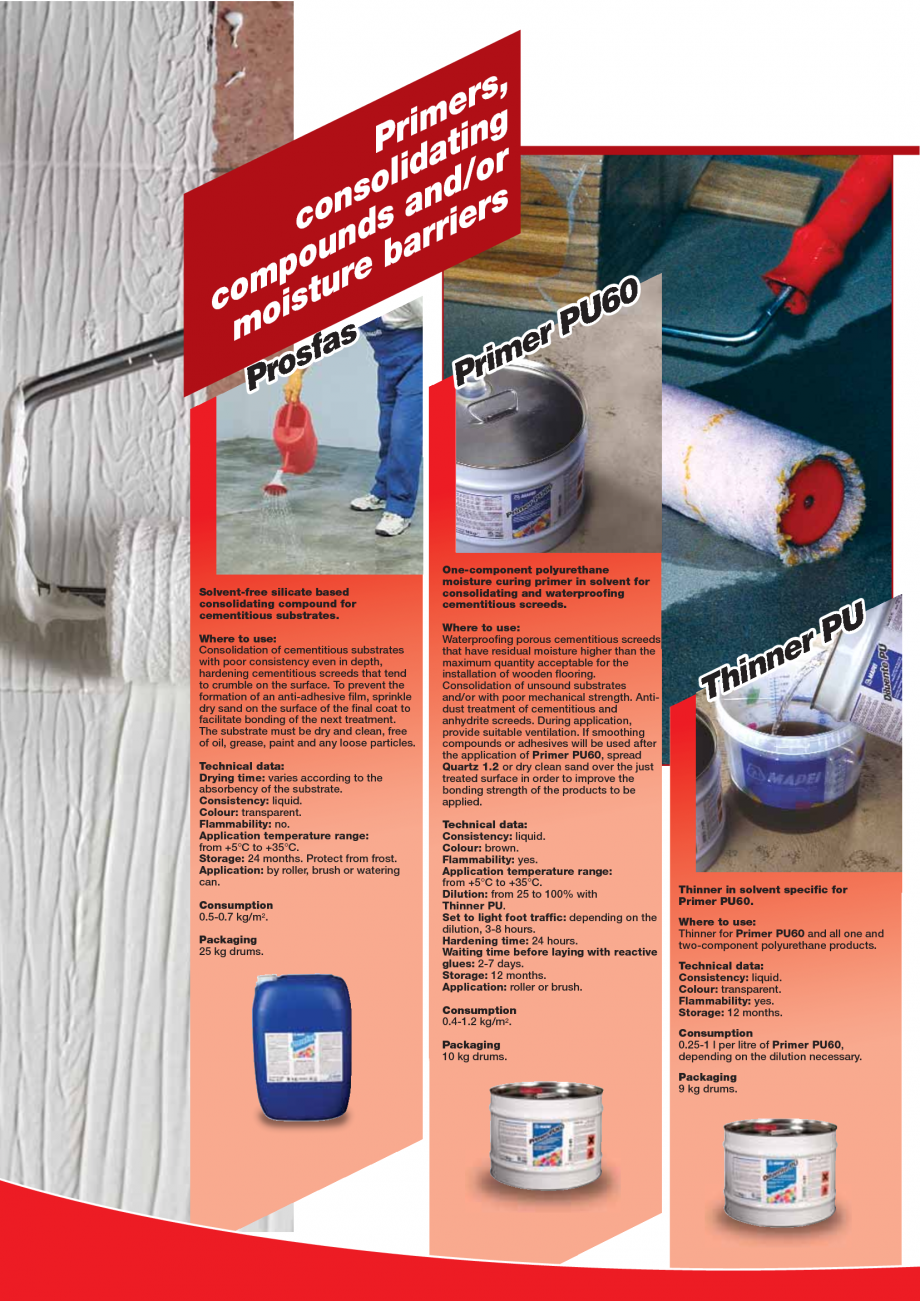 Pagina 82-Produse pentru montarea imbracamintilor vinilice, textile si cauciuc pentru pereti si pardoseli...