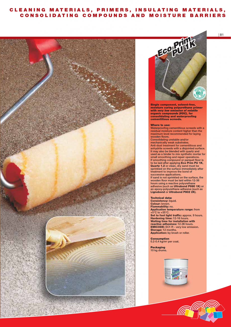 Pagina 83-Produse pentru montarea imbracamintilor vinilice, textile si cauciuc pentru pereti si pardoseli...