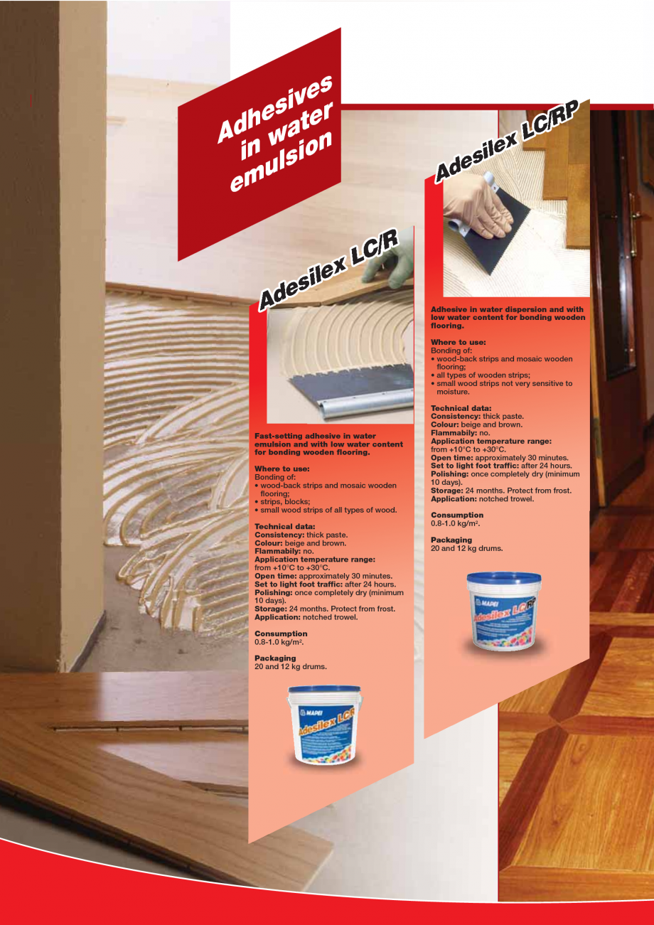 Pagina 90-Produse pentru montarea imbracamintilor vinilice, textile si cauciuc pentru pereti si pardoseli...