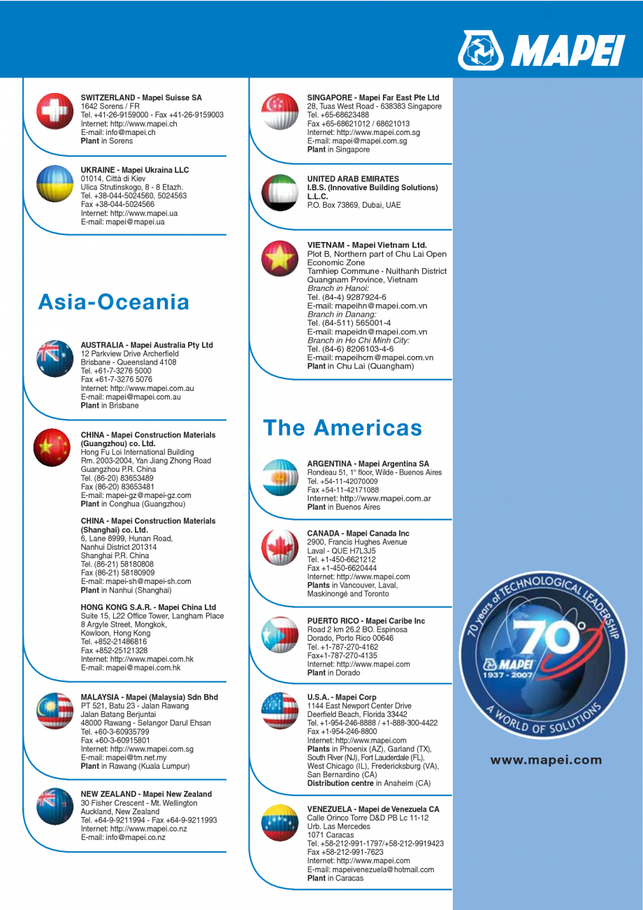 Pagina 105-Produse pentru montarea imbracamintilor vinilice, textile si cauciuc pentru pereti si pardoseli...