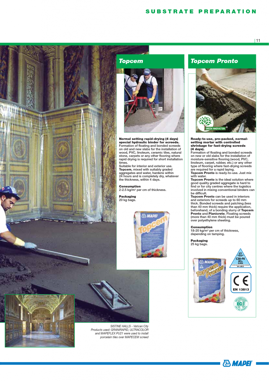 Pagina 13-Catalog mortare, materiale speciale MAPEI Catalog, brosura Engleza ic 23 Mapegum EPX 63 Mapegum...