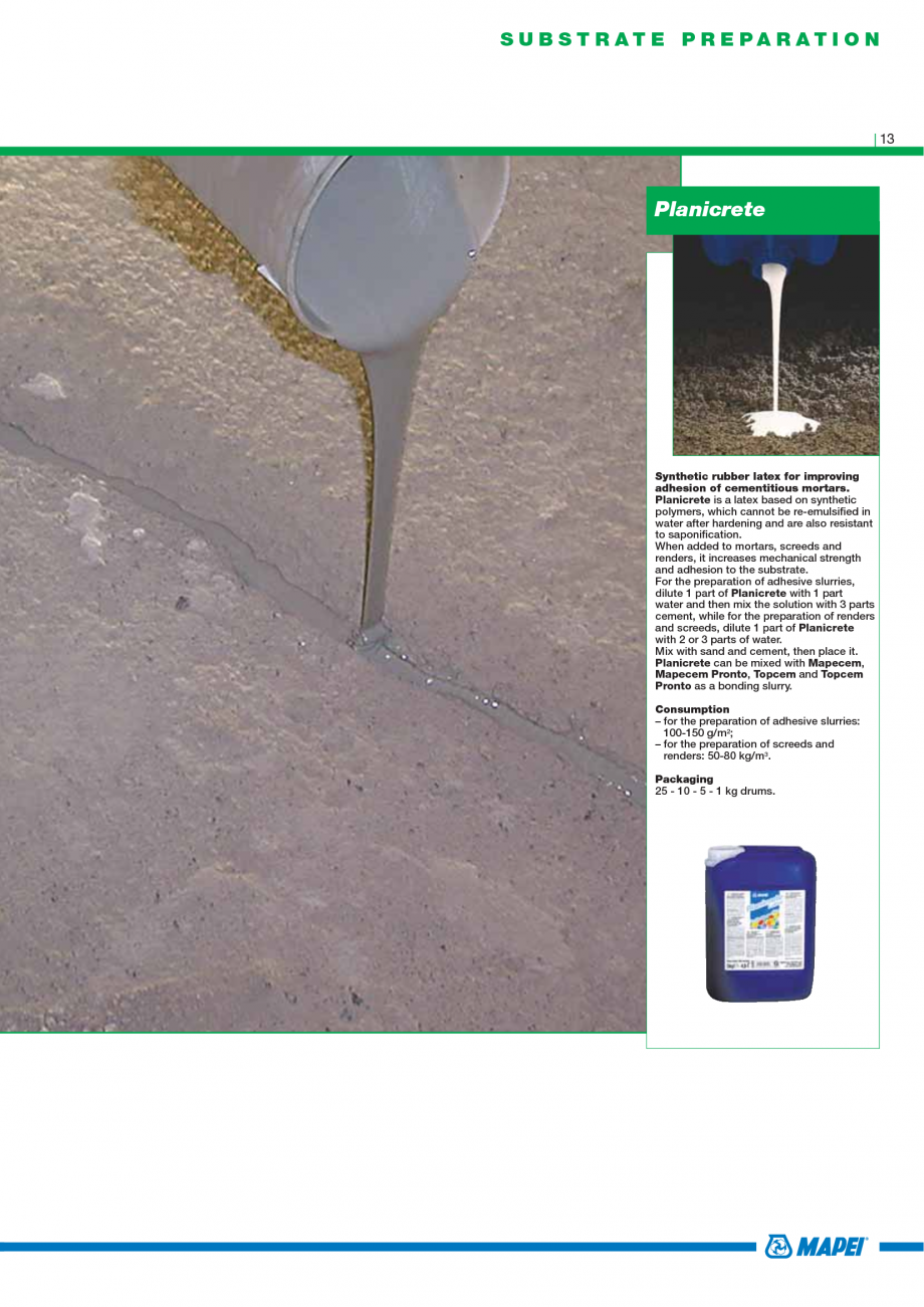 Pagina 15-Catalog mortare, materiale speciale MAPEI Catalog, brosura Engleza onaco Macchina 76 PoroMap...